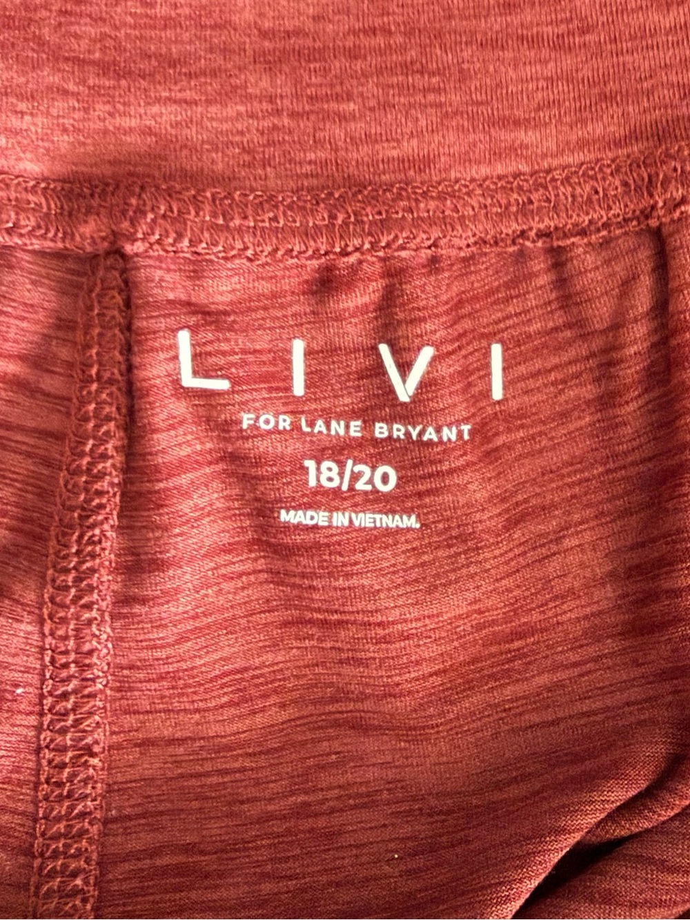 Lane Bryant Livi Soft Marled Capri Joggers Mid Rise Stretch Active Lounge - Picture 3 of 3